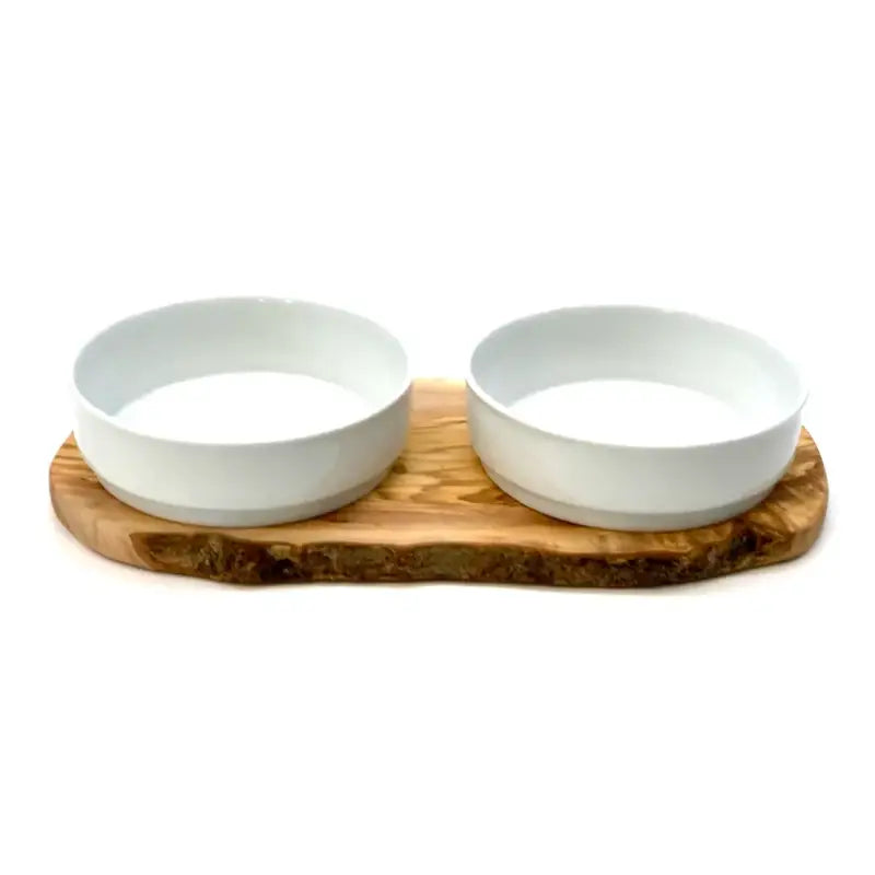 Futterstation RUSTY 2x 0,9 l Porzellanschale Futter + Wasser