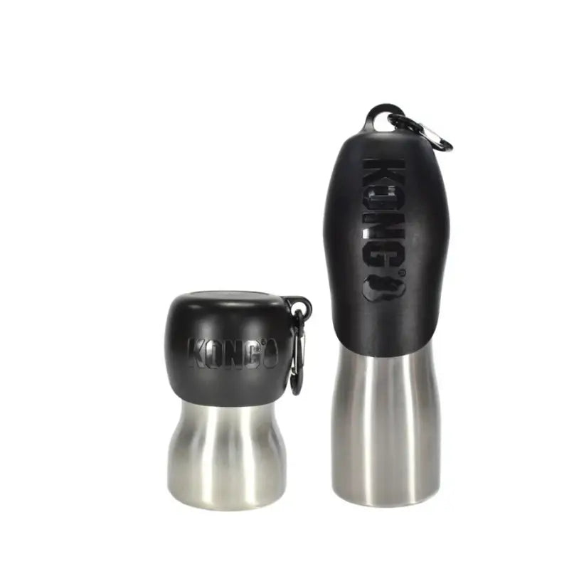 H2O Edelstahl-Wasserflasche — Schwarz / 225ml