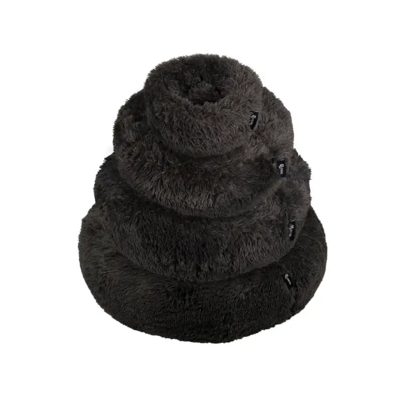 FUZZ Donutbett — Extra Groß 100cm / Mokka / mit Reißverschluss