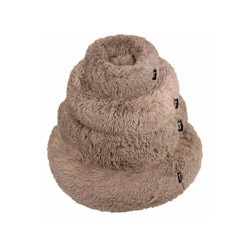 FUZZ Donutbett — Extra Groß 100cm / Altrosa / mit Reißverschluss