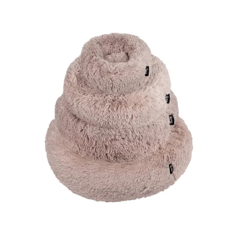 FUZZ Donutbett — Groß 80cm / Altrosa / mit Reißverschluss