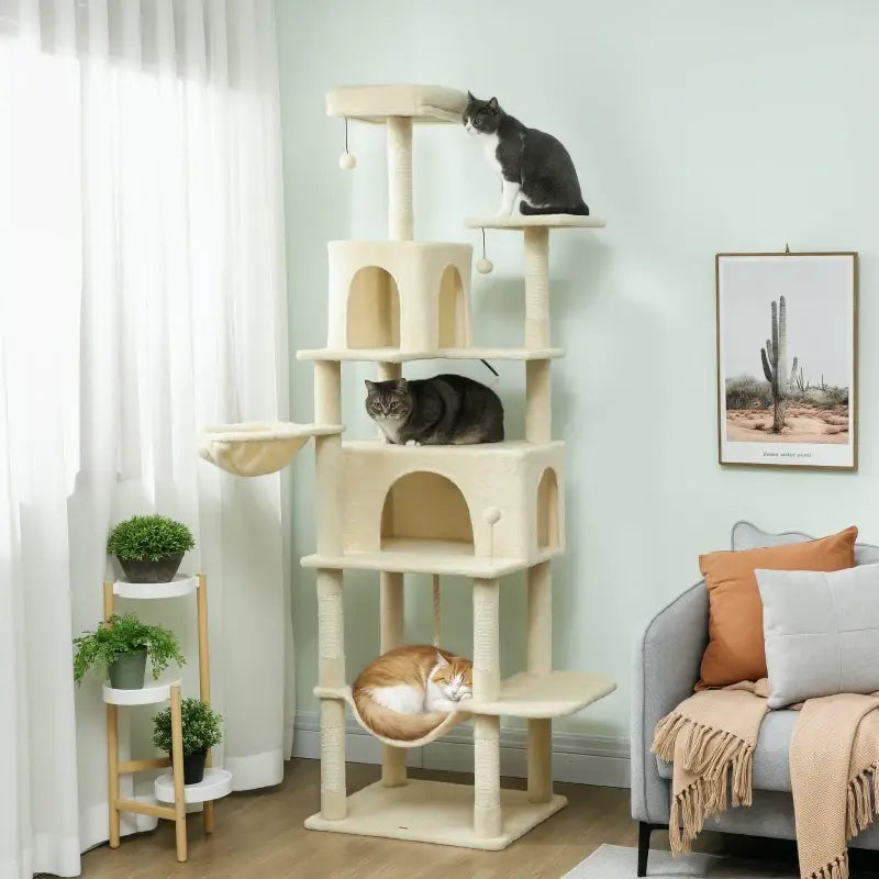 Kratzbaum mit Plattform Kletterturm für Katzen