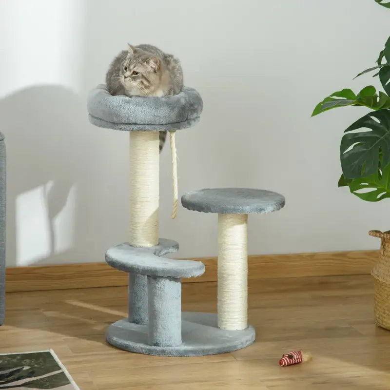 PawHut Kratzbaum 65 cm Kleiner Katzenbaum