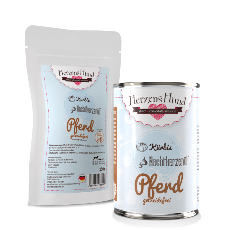 Pferd mit Kürbis -getreidefrei- — 12x400g