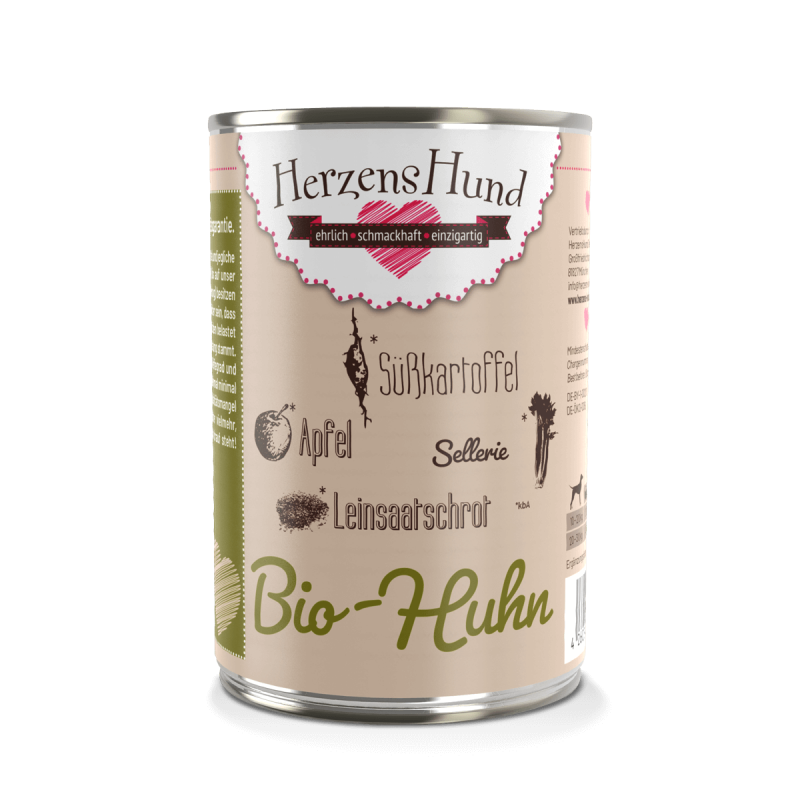 Bio-Huhn mit Bio-Gemüse — 6x800g