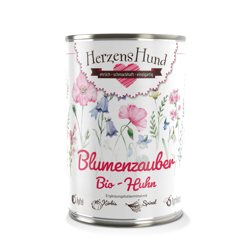 Blumenzauber - Bio-Huhn mit Bio-Apfel — 12x400g