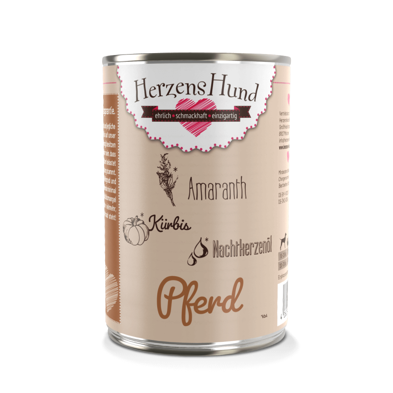 Pferd mit Amaranth - glutenfrei & hypoallergen - — 6x800g