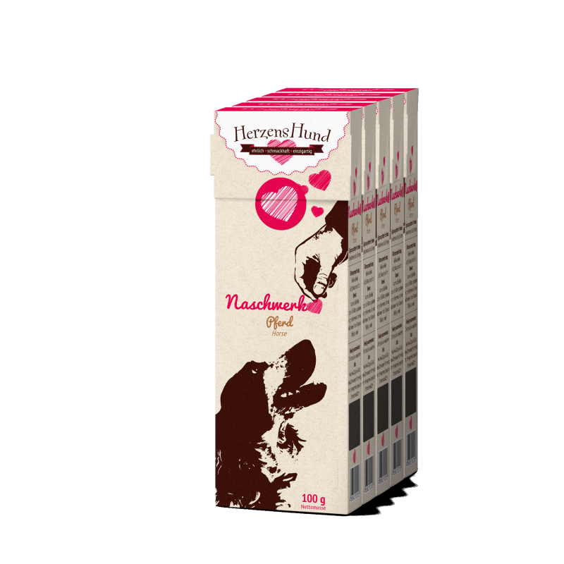 Naschwerk Pferd HerzensHund — 5x100g