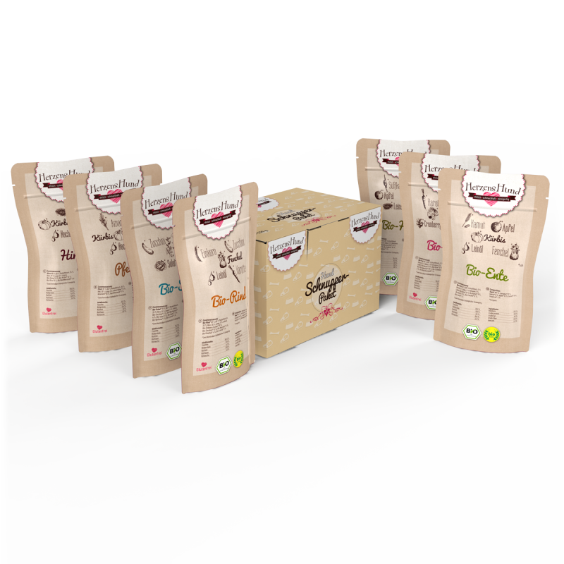 Schnupperpaket Hund (7x130g MixPaket)
