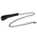 Duvoplus Kettenleine mit gepolstertem Griff - schwarz — 100cm/4mm