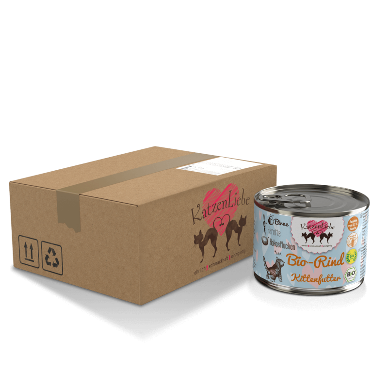 Bio-Rind mit Bio-Karotte - Kitten — 15x100g