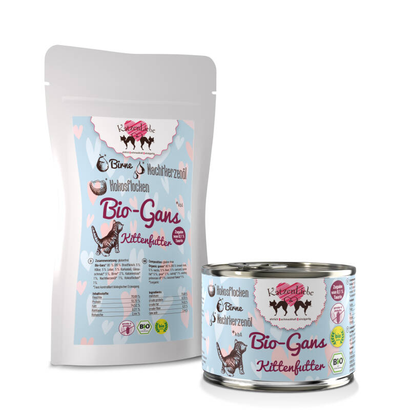 Bio-Gans mit Bio-Birne- Kitten — 15x100g