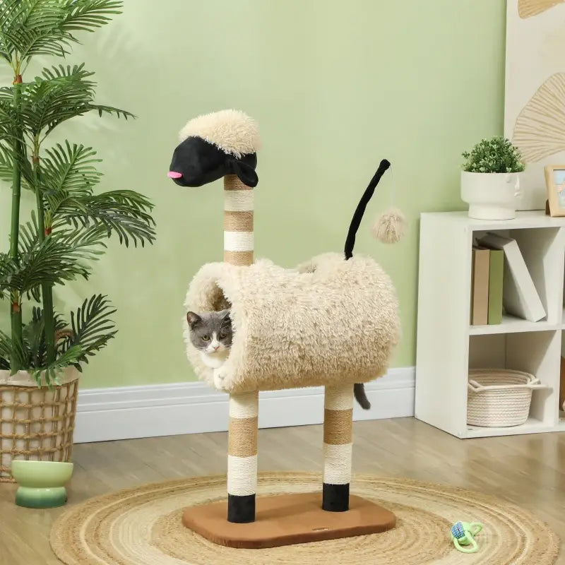 PawHut Katzenbaum im Schaf-Design