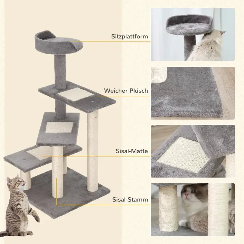 PawHut Kletterbaum Katzenbaum Spielbaum