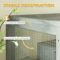 PawHut 4-stufiger Hamsterkäfig aus Holz