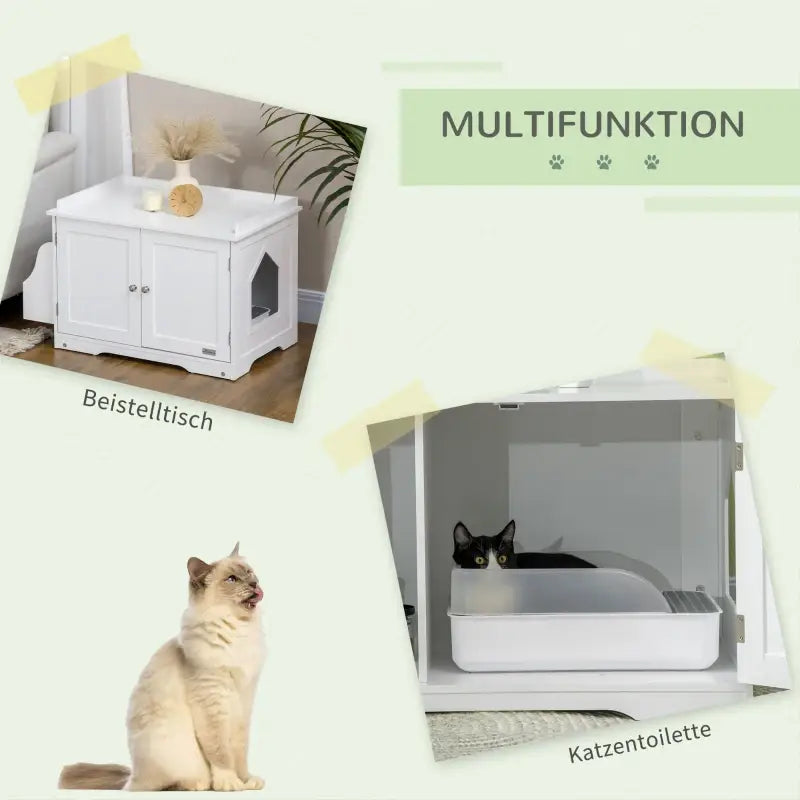 PawHut Katzentoilette, Katzenhaus