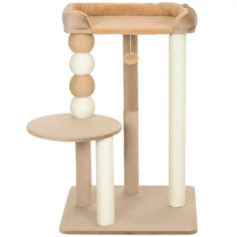 PawHut Kratzbaum mit 2 Etagen, Spielball