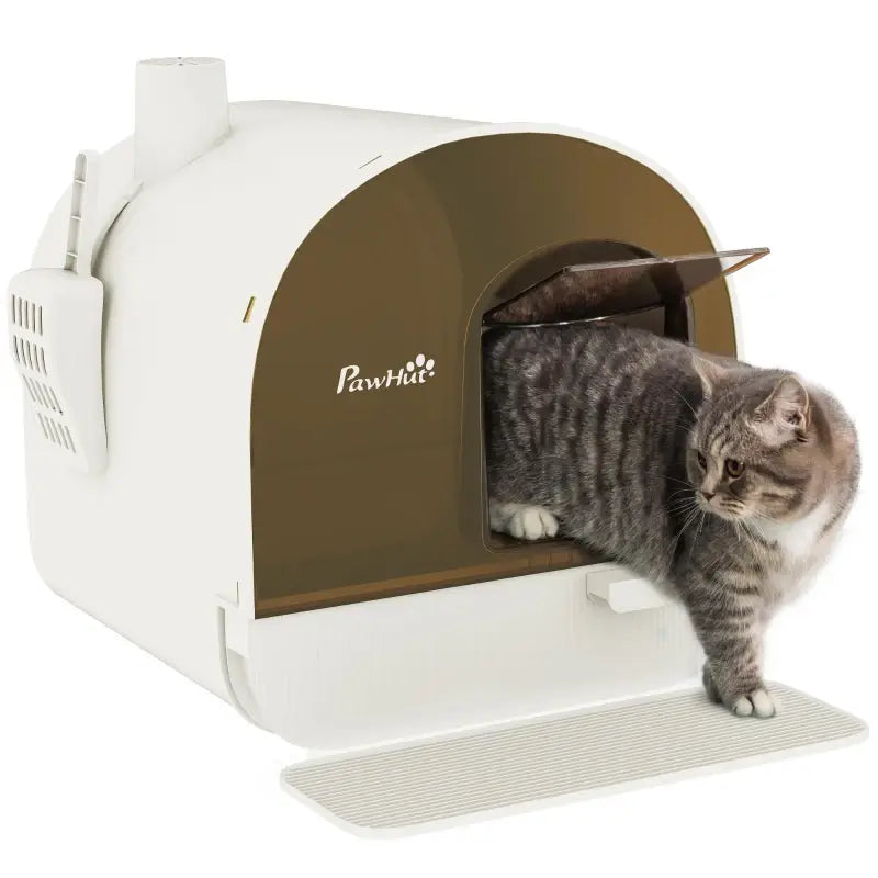 PawHut Katzentoilette Katzenklo mit Deckel — Rosa