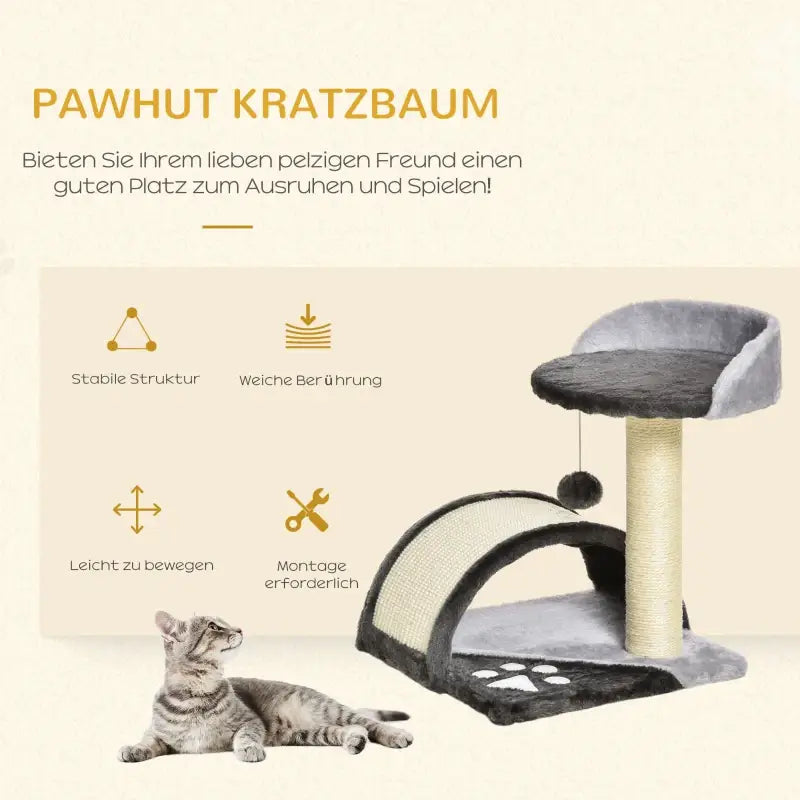 PawHut Kratzbaum Katzenbaum — Grau
