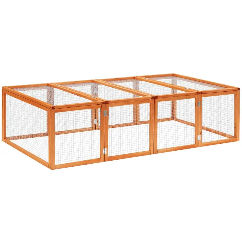 PawHut Hasenstall Kaninchenstall aus Holz