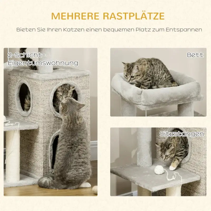 PawHut Kratzbaum mit Katzenhöhle