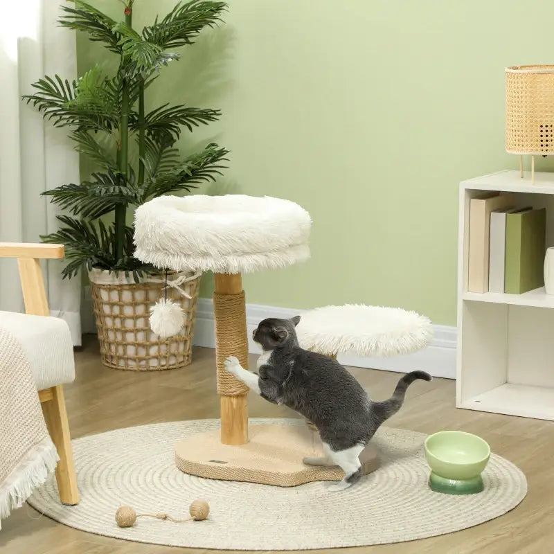PawHut Katzenbaum, 61,5 cm, mit Katzenbett