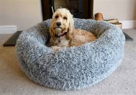 Rosewood Hunde/Katzenbett FLAUSCHIG GRAU 52X52 CM