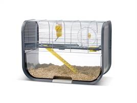 Savic HAMSTERKÄFIG GENEVA ANTHRAZIT/SILBER 60X29X44 CM