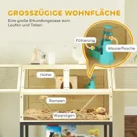 PawHut Zwerghamsterkäfig aus Holz
