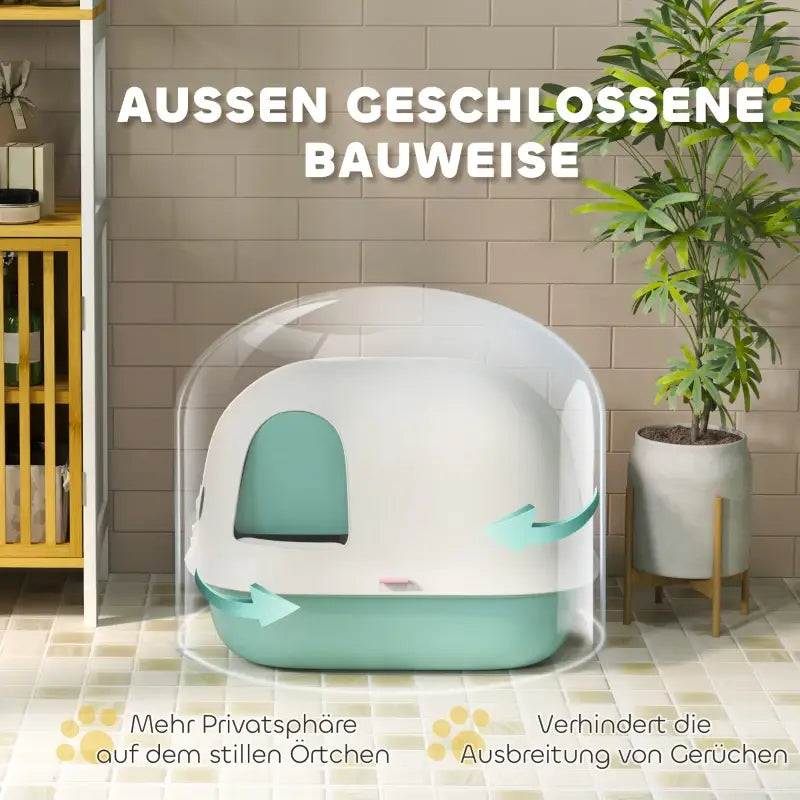 PawHut Katzentoilette mit Deckel