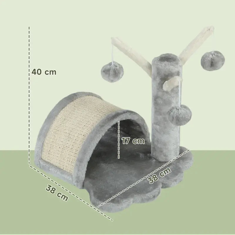 PawHut Kratzbaum 40 cm Kleiner Katzenturm