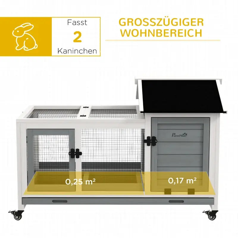 PawHut Kleintierstall — Natur