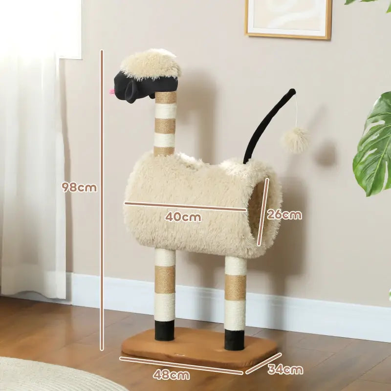 PawHut Katzenbaum im Schaf-Design