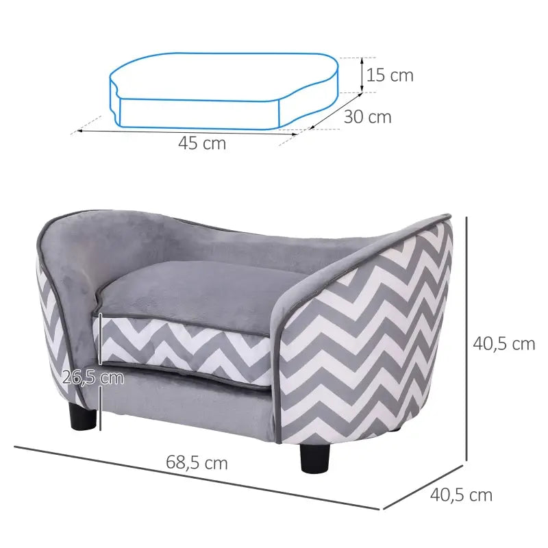 PawHut Haustiersofa Hundecouch