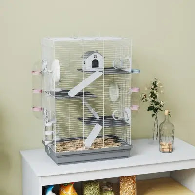 PawHut Hamsterkäfig 4 Ebenen