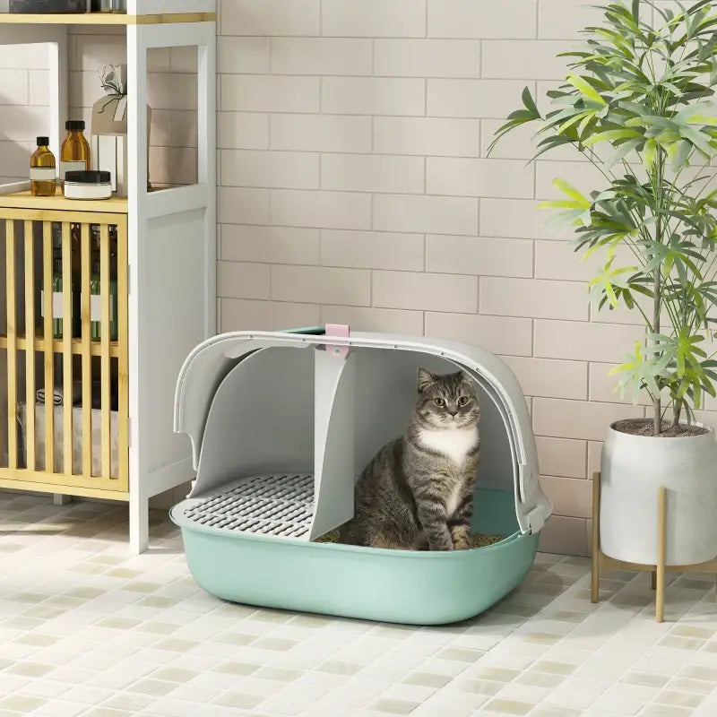 PawHut Katzentoilette mit Deckel