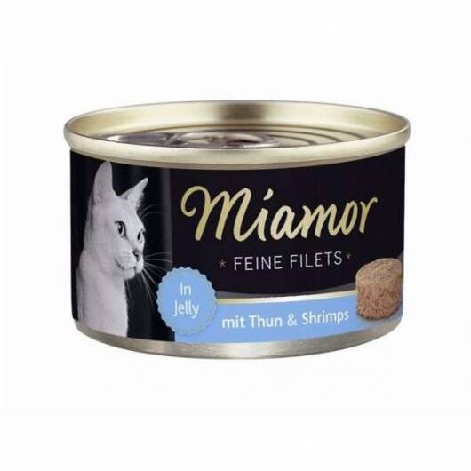24 x Miamor Feine Filets 100g Heller Thunfisch & Shrimps