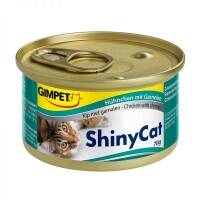 24 x GimCat ShinyCat Hühnchen mit Garnelen 70g