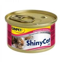 24 x GimCat ShinyCat Hühnchen mit Krebsen 70g